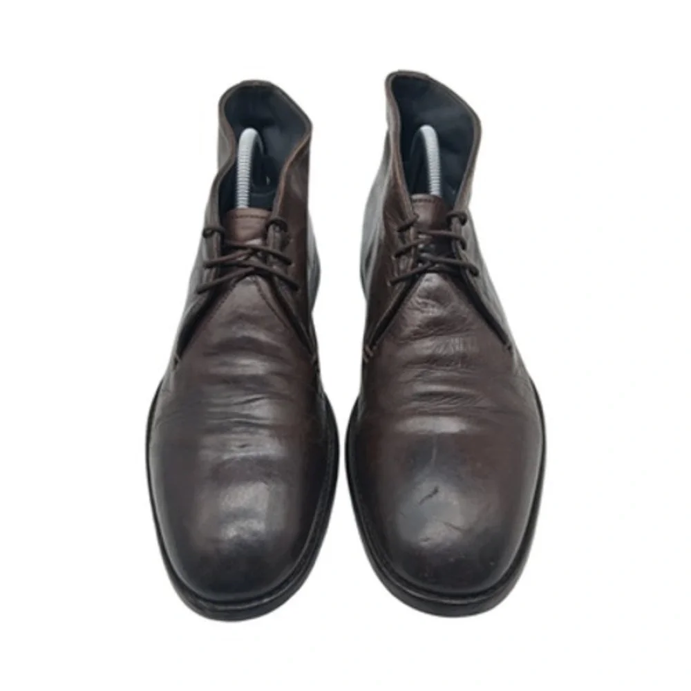 To Boot New York Boots Mens Size 7.5 Brown Leather Chukka Ankle Vibram